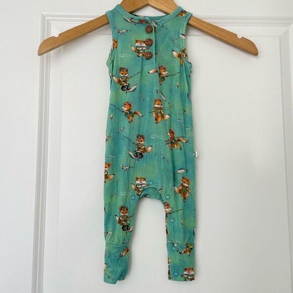 Posh Peanut Henley Racerback Romper Size 3-6 Months - Picture 2 of 7